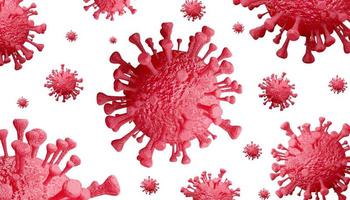 medizinische illustrationsgruppe des corona-virus-hintergrundes, covid-19, 3d-rendering foto