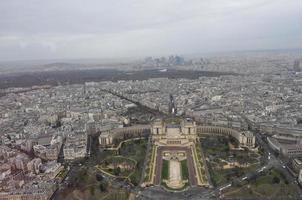 Luftaufnahme von Paris foto