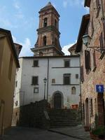 Blick auf die Stadt Lucignano foto