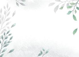 aquarellblumenhintergrund mit pinsel und blumenrahmen für horizontales banner, hintergrund, hochzeitseinladung, dankeskarte, tapete foto