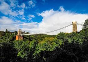 HDR-Clifton-Hängebrücke in Bristol foto