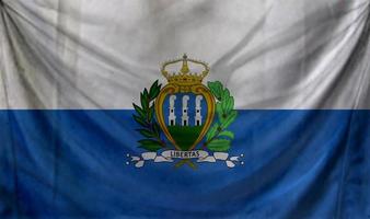 San Marino-Flaggen-Wellendesign foto