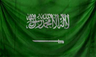 saudi-arabien flaggenwellendesign foto