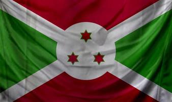 Burundi-Flagge weht. hintergrund für patriotisches und nationales design foto