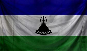 Lesotho-Flaggenwellendesign foto