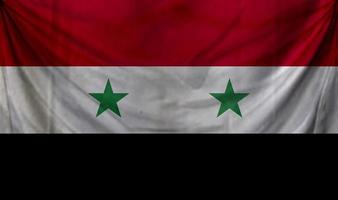 Design der syrischen Flaggenwelle foto