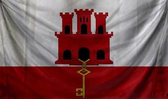 Gibraltar-Flaggen-Wellendesign foto