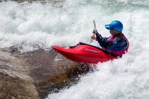 Cardiff, Wales, Großbritannien, 2014. Wassersport im Cardiff International White Water Center foto