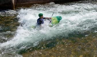 Cardiff, Wales, Großbritannien, 2014. Wassersport im Cardiff International White Water Center foto