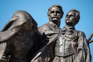 budapest, ungarn, 2014. die tisza-statue in budapest foto