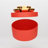 3D-Geschenkbox Rotgold foto
