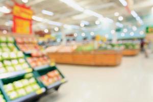 Supermarkt verwischen Hintergrund foto