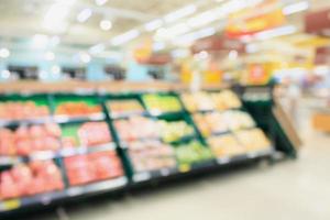 Supermarkt verwischen Hintergrund foto