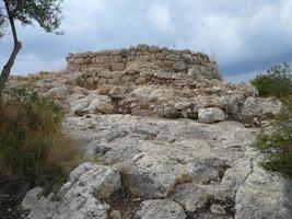 puig de sa morisca archäologischer park maurischer gipfel auf mallorca foto