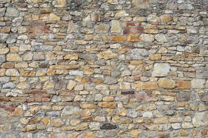 Hintergrund der braunen Steinmauer foto