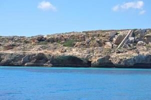 Strand der Ägadischen Inseln in Trapani foto