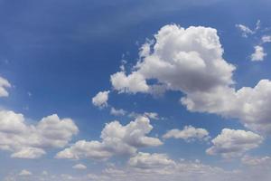 Hintergrund des blauen Himmels mit natürlichem Hintergrund der Wolken. foto