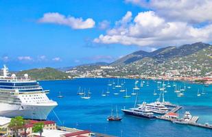 Charlotte Amalie Bay auf der Insel St. Thomas foto