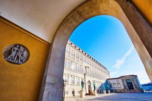 Wahrzeichen Schloss Christiansborg in Kopenhagen foto