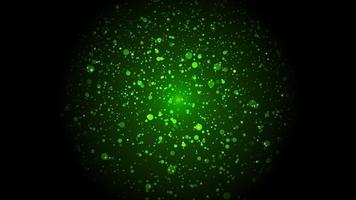 grüner Partikelkugel-Partikeltechnologiehintergrund foto