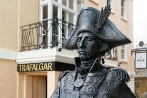 London, Großbritannien, 2014. Statue von Nelson in London am 30. Juli 2017 foto