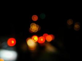 Licht von der Rückseite des Autos Bokeh foto