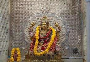 Chandraghanta Navratri Mata-Statue im Mandir foto