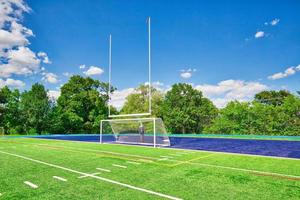 Fußballstadion und Trainingsplatz auf dem Universitätscampus foto