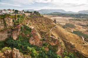 Andalusische Landschaften in der Nähe von Ronda, Spanien foto