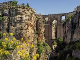 Ronda, Andalusien, Spanien, 2014. Blick auf die neue Brücke foto
