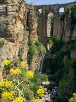 Ronda, Andalusien, Spanien, 2014. Blick auf die neue Brücke foto