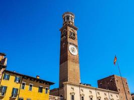 hdr piazza delle erbe in verona foto