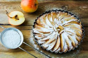 Amerikanischer Apfelkuchen foto