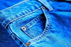 blaue Jeanstasche foto