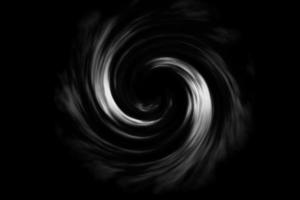 abstrakter Spiralnebel auf schwarzem Hintergrund foto