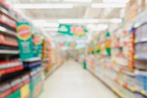 Supermarkt verwischen Hintergrund foto