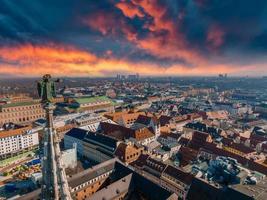 luftpanoramaarchitektur münchen, bayern, deutschland. foto