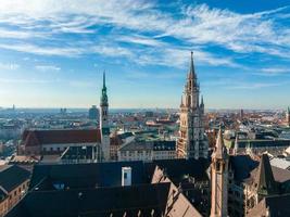 luftpanoramaarchitektur münchen, bayern, deutschland. foto