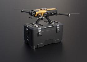 Drohne für Lieferservice. foto
