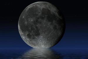 Planet Mond. elemente der von der nasa eingerichteten. foto