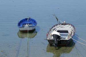 kleine Boote festgemacht foto