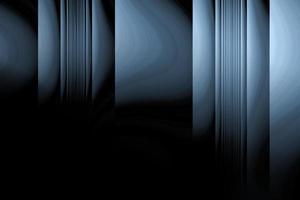abstrakte hellblaue plastikwand im dunklen raum foto