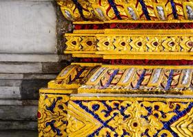 basis ecke architektur dekoration gold und linie thai foto