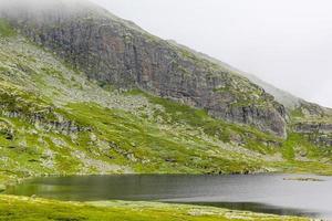 horntjerni fluss auf veslehodn veslehorn berg, hemsedal, norwegen. foto