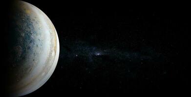 Jupiter auf Weltraumhintergrund. elemente dieses bildes, bereitgestellt von der nasa.