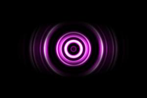 Lila digitale Schallwelle oder Kreissignal, abstrakter Hintergrund foto