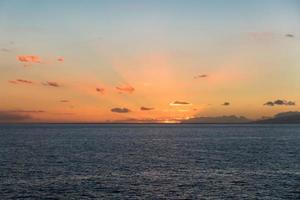 sonnenuntergang bei callao salvaje, santa cruz de teneriffa spanien foto