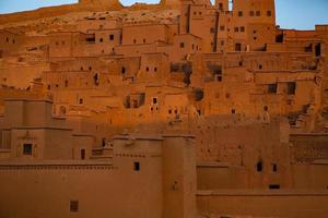 Kasbah Ait Ben Haddou in Marokko. Festungen und traditionelle Lehmhäuser aus der Sahara. foto