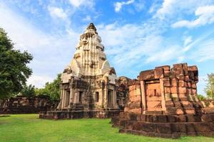 prasat pha nom wan, alter stein in thailand foto