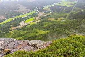 blick vom veslehodn veslehorn auf die norwegische landschaft norwegens. foto